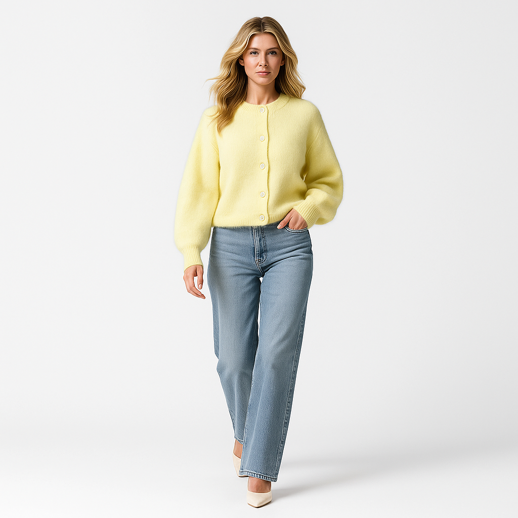 Cardigan Féminin Doux Oversized