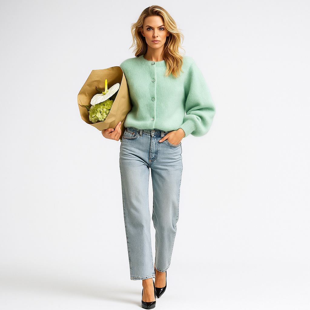 Cardigan Féminin Doux Oversized
