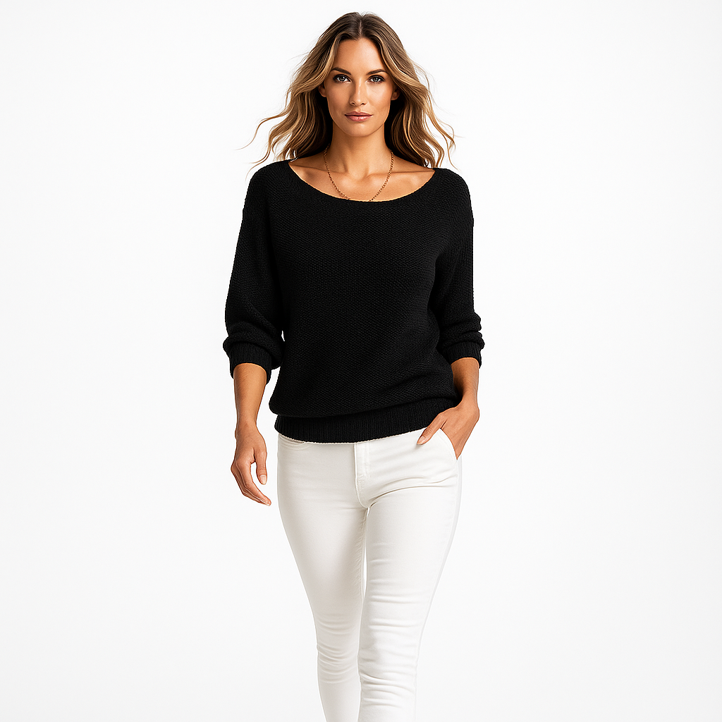 Blouse femme confort décontracté manches mi-longues