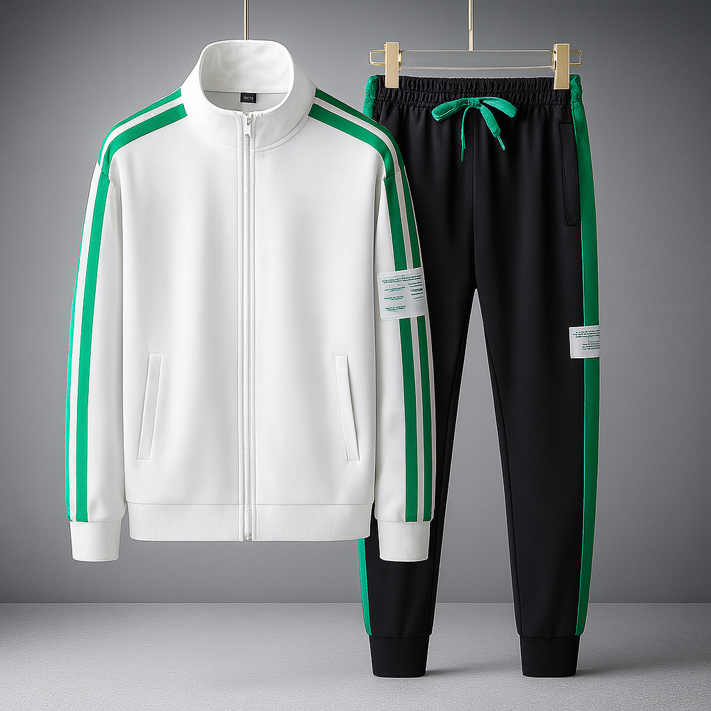 Survêtement Homme Sportif avec Veste Zippée et Pantalon Matché - LuxeStyle