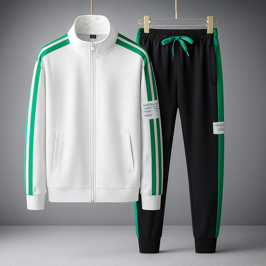 Survêtement Homme Sportif avec Veste Zippée et Pantalon Matché - LuxeStyle