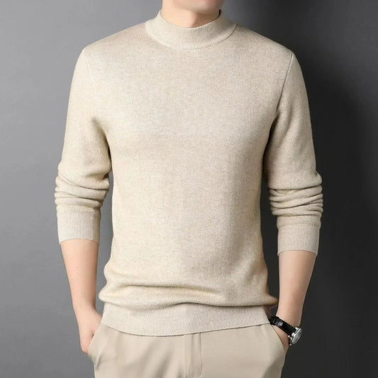 Pull Homme Col Roulé Cachemire Doux & Chaud - LuxeStyle