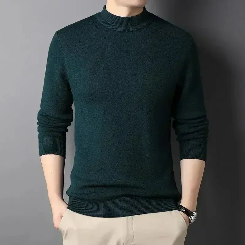 Pull Homme Col Roulé Cachemire Doux & Chaud