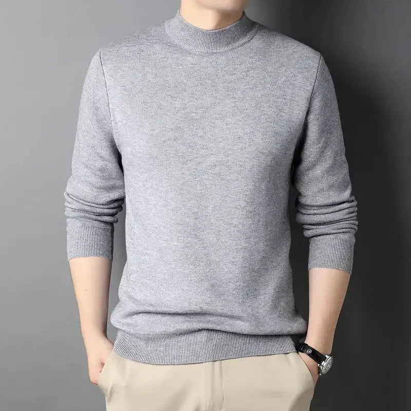 Pull Homme Col Roulé Cachemire Doux & Chaud