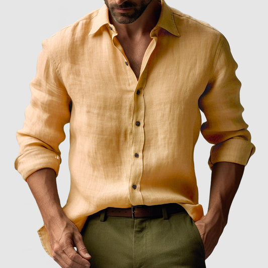 Chemise Homme Été Légère Manches Longues - LuxeStyle
