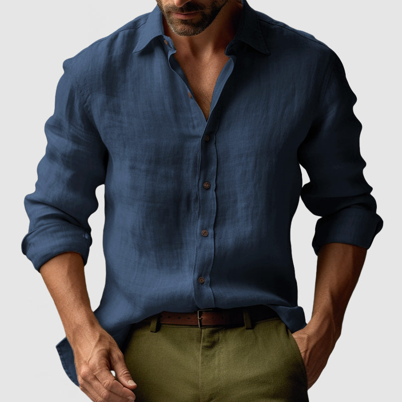 Chemise Homme Été Légère Manches Longues