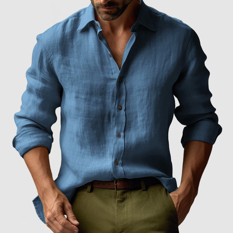 Chemise Homme Été Légère Manches Longues