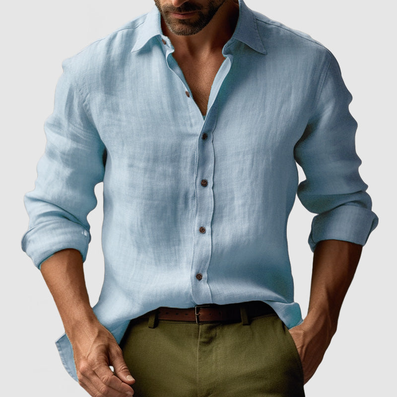 Chemise Homme Été Légère Manches Longues
