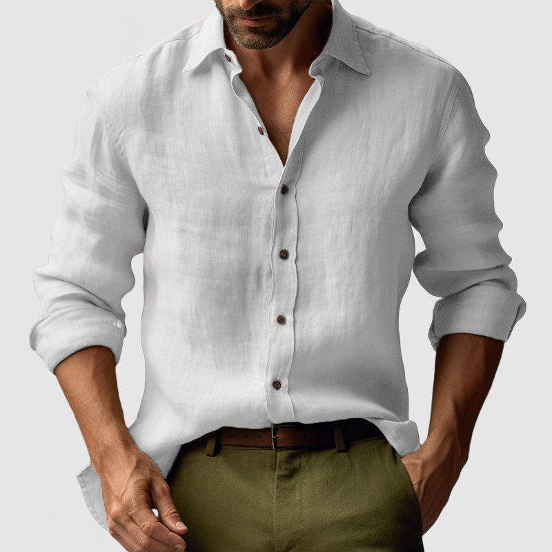 Chemise Homme Été Légère Manches Longues
