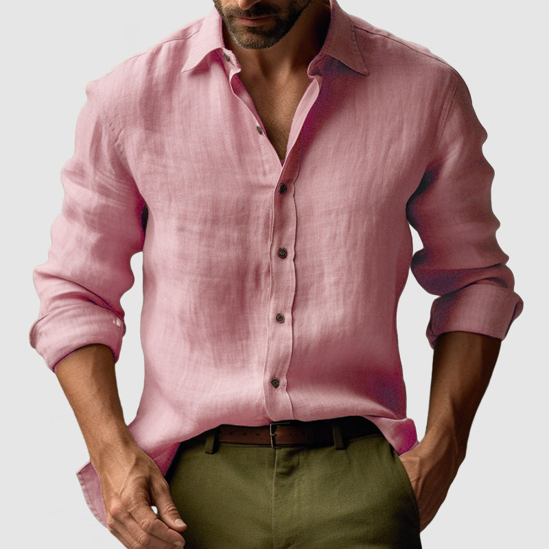 Chemise Homme Été Légère Manches Longues