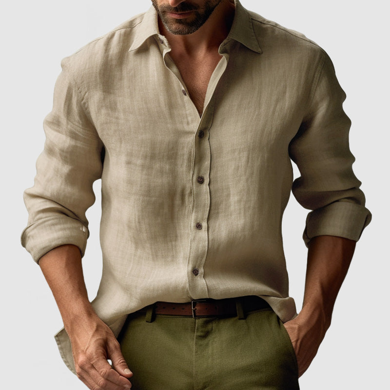 Chemise Homme Été Légère Manches Longues