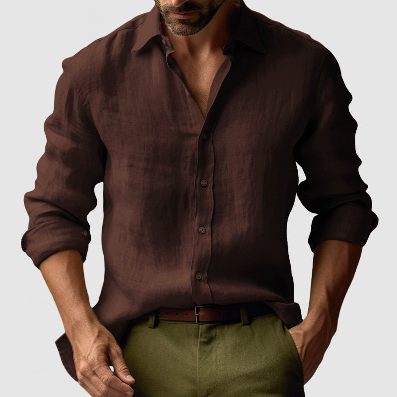 Chemise Homme Été Légère Manches Longues