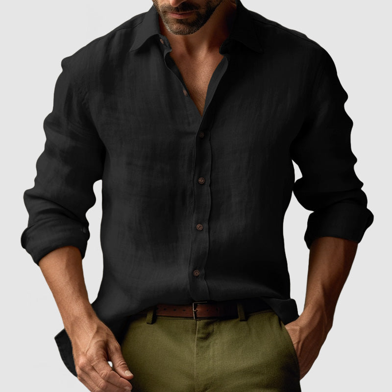 Chemise Homme Été Légère Manches Longues