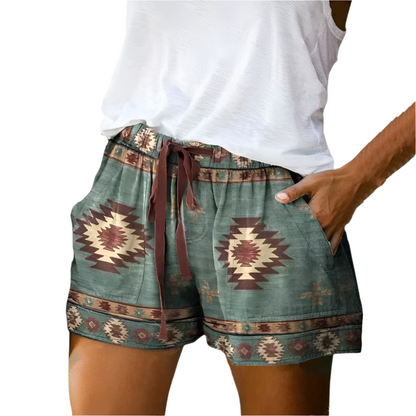 Short décontracté femme imprimé exotique - LuxeStyle