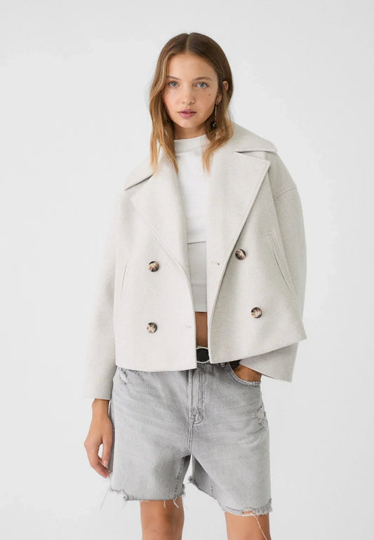 Manteau Femme Élégant - Court et Chaud au Style Actuel - LuxeStyle