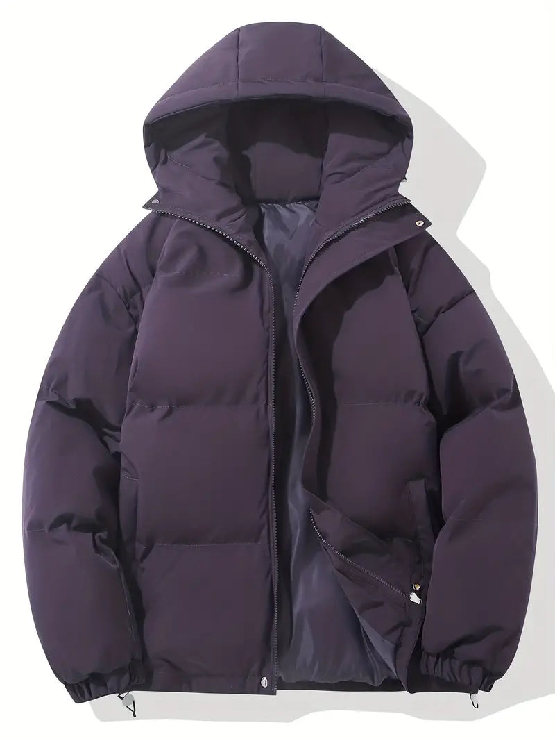 Manteau Femme Élégant – Veste Hiver Imperméable avec Capuche Polaire