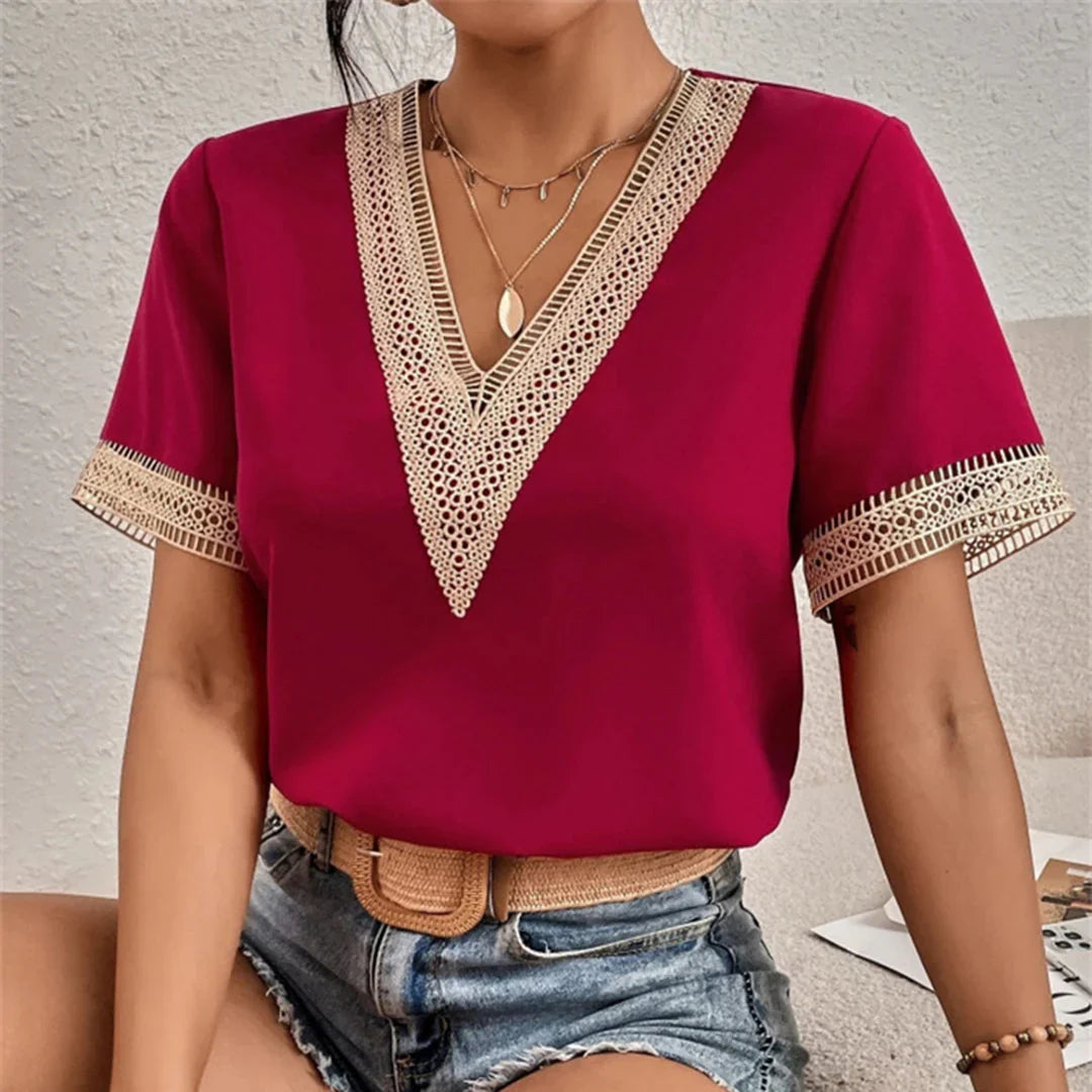 Chemise femme chic sans manches