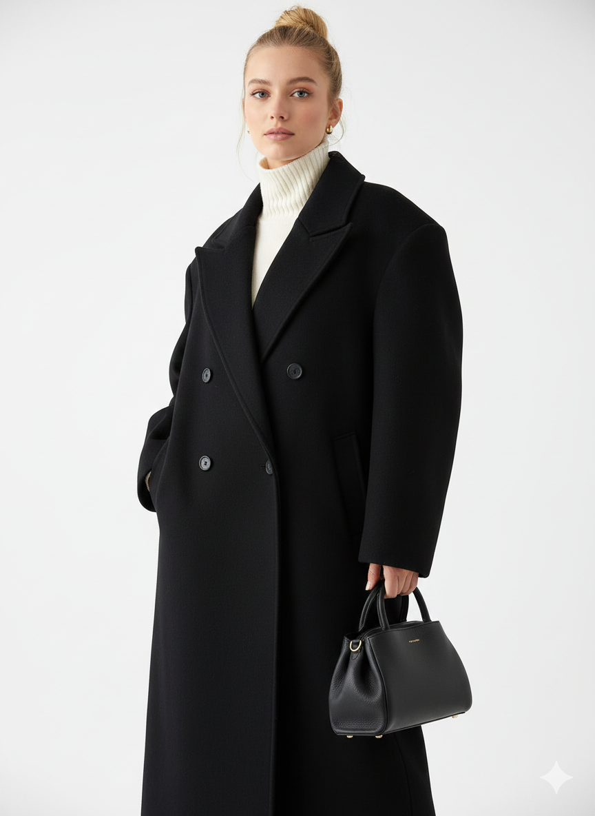 Manteau femme décontracté - Veste oversize tendance à deux boutons