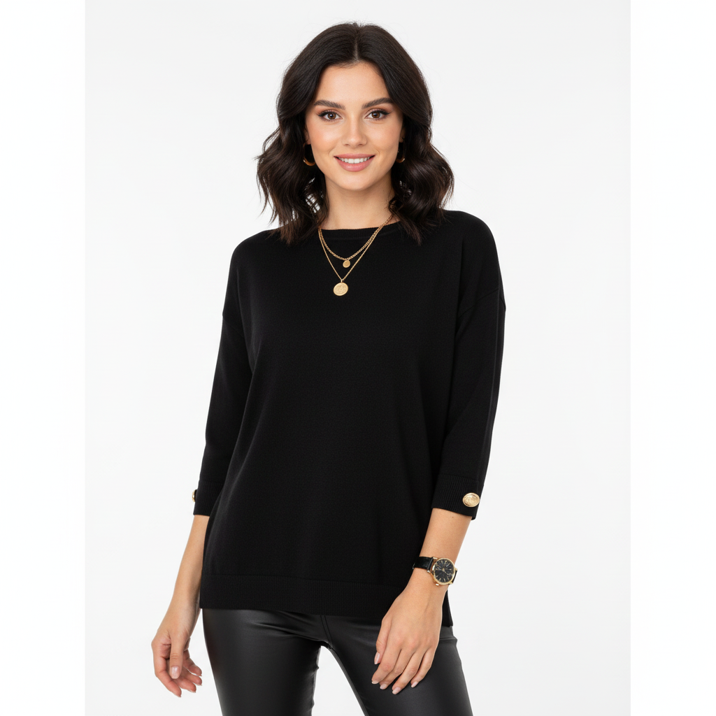 Pull Femme Grande Taille – Tricot Confort avec Fermeture Eclaire & Coupe Chic