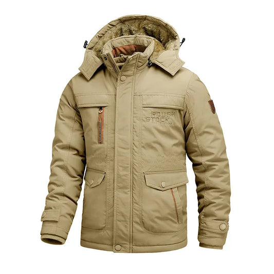 Parka Homme Hiver Étanche Beige - LuxeStyle