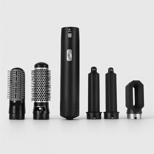 Brosse Pétrissante Professionnelle avec Embouts Amovibles - LuxeStyle