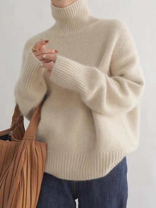 Pull Laine Châle Femme Chic Élégant - LuxeStyle