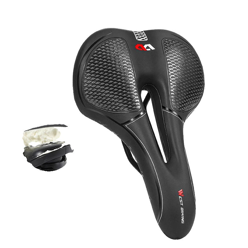 Selle Vélo Confort avec Découpe pour Homme