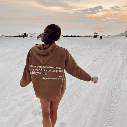 Sweat à Capuche Féminin Détendu