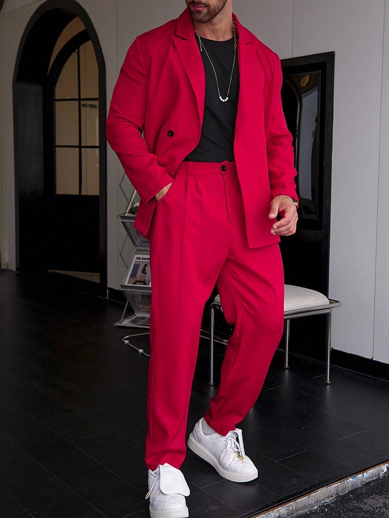 Costume Homme Slim Élégant pour Mariage et Travail