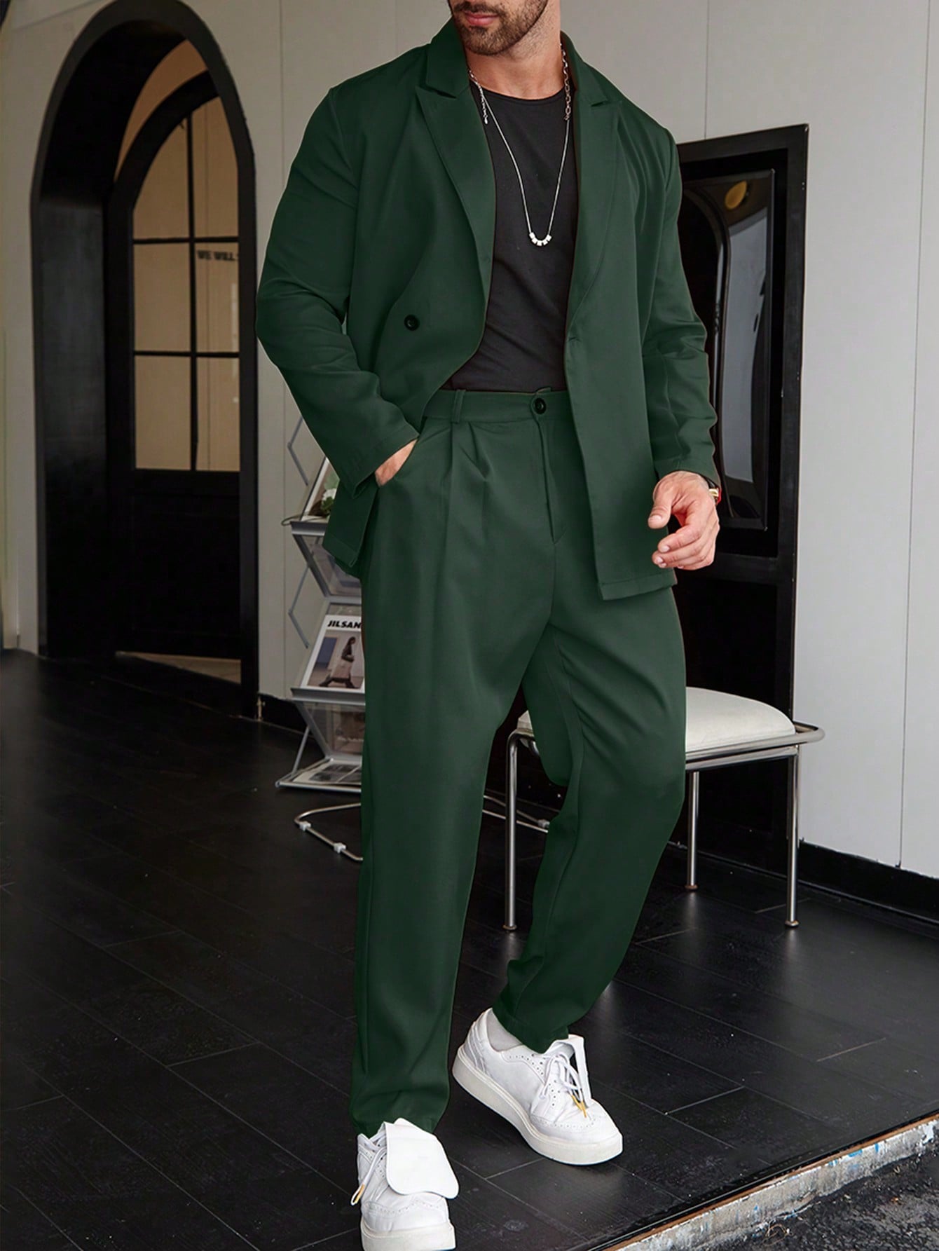 Costume Homme Slim Élégant pour Mariage et Travail