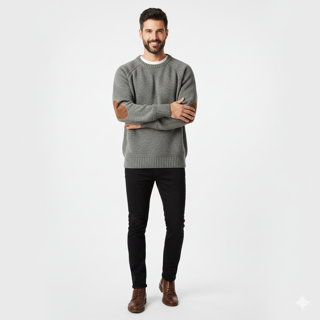 Pull Homme Tricoté Élégant Confortable