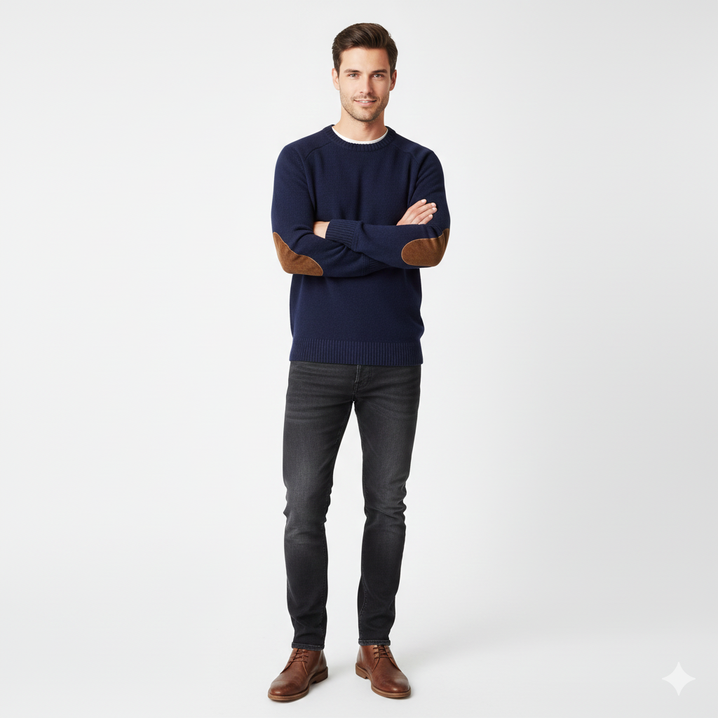 Pull Homme Tricoté Élégant Confortable