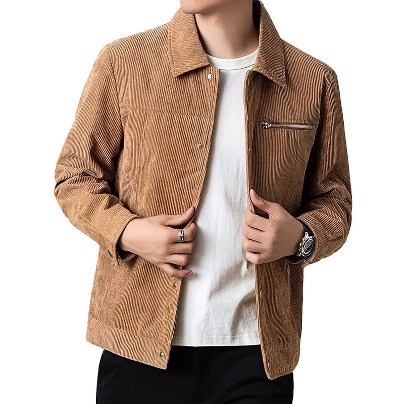 Cordedge™ – Veste Homme Sportive Élégante en Cordon Légère et Confortable
