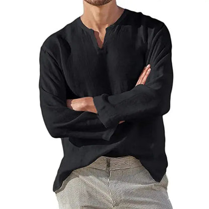 Chemise Classique Homme Blanc à Manches Longues