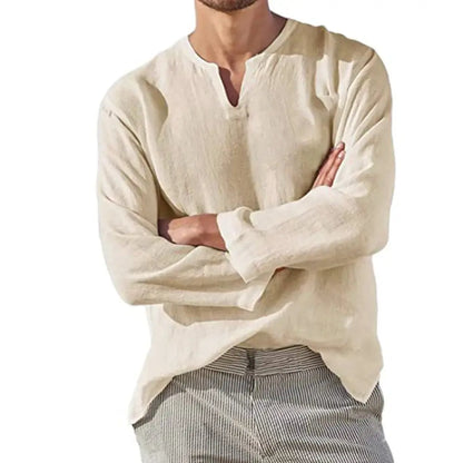 Chemise Classique Homme Blanc à Manches Longues