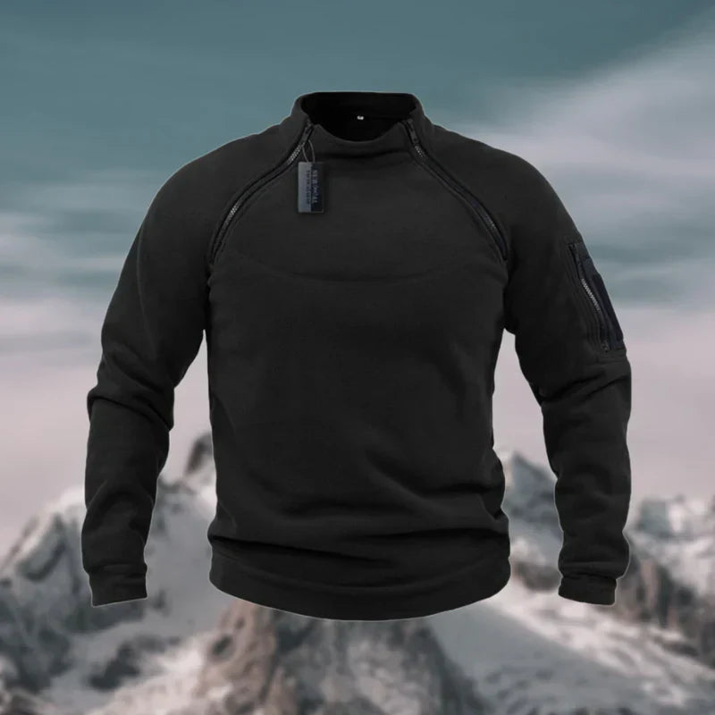 Pull Zippé Homme Sport avec Poches Pratiques