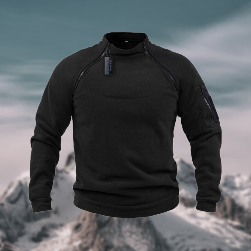 Pull en Polaire Gris Clair pour Homme