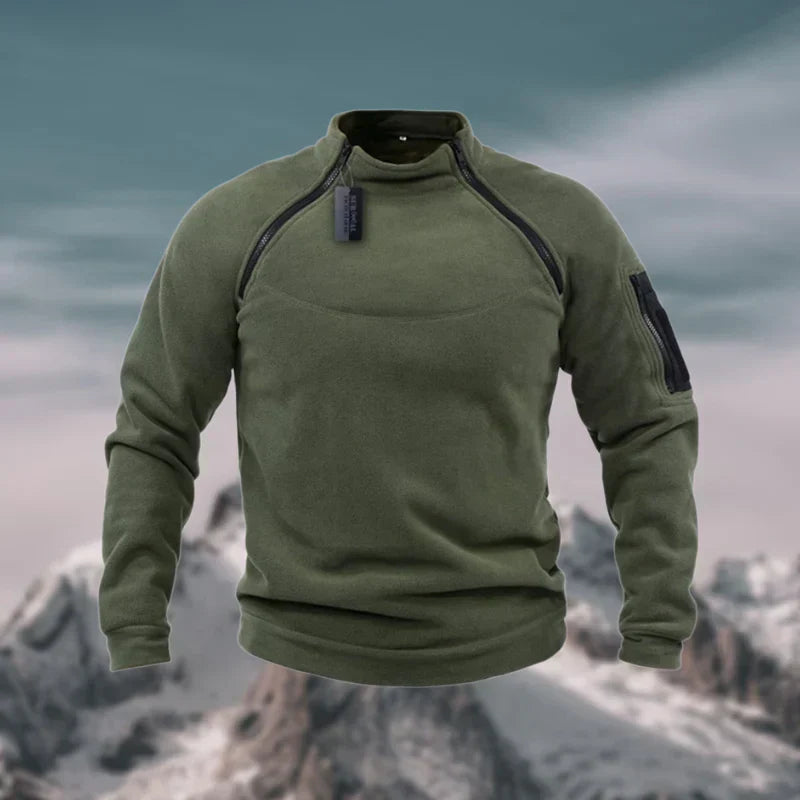 Pull Zippé Homme Sport avec Poches Pratiques