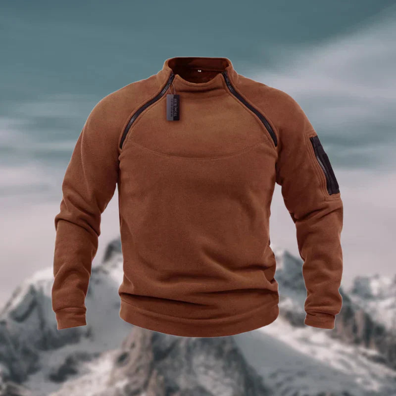 Pull Zippé Homme Sport avec Poches Pratiques