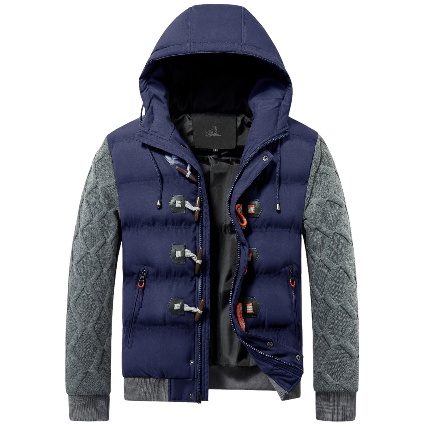 Veste Hivernale Doublée avec Capuche Réglable pour Homme
