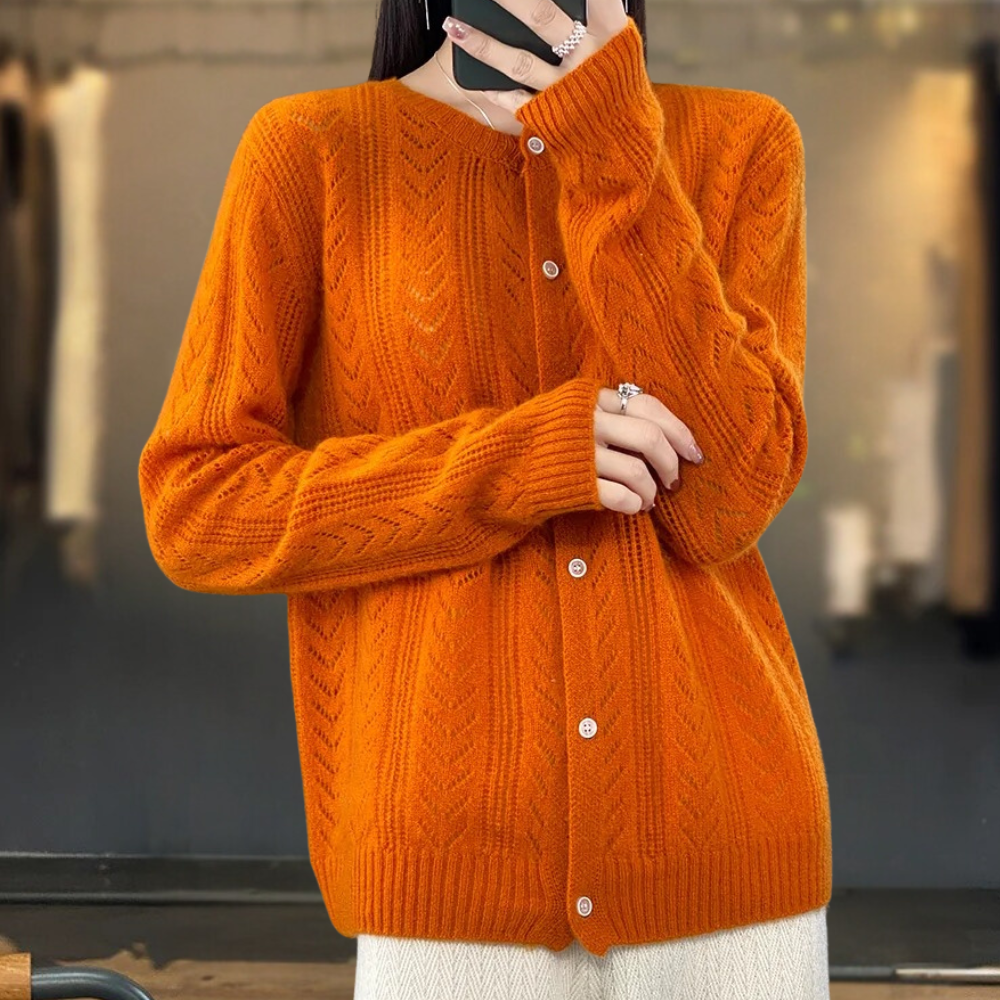 FREESIA - Cardigan Elégant en Tricot pour Femmes