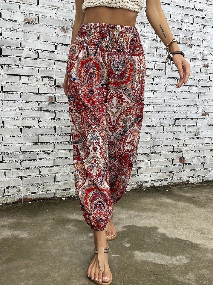 Pantalon imprimé Chic Décontracté pour Femme