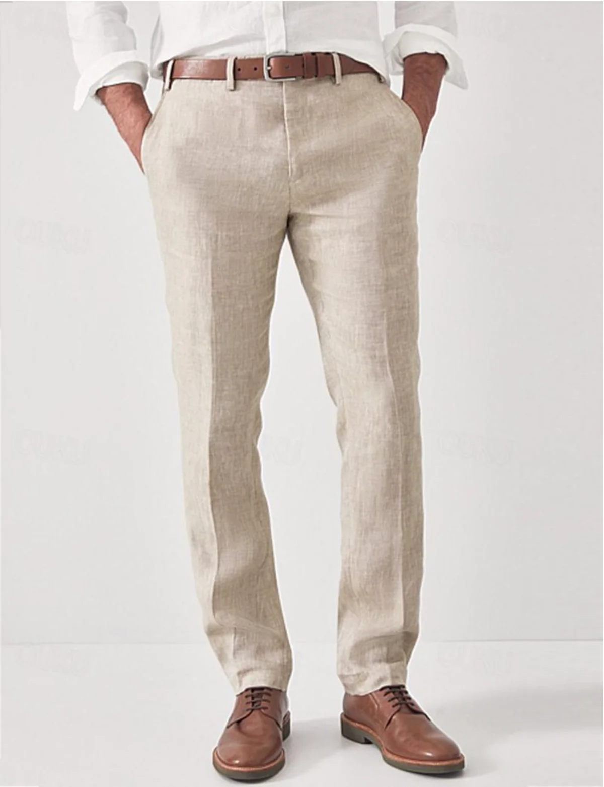 Pantalon Lin Clair Été Homme