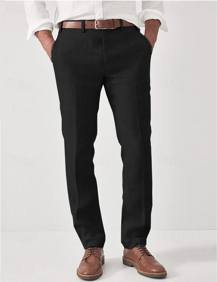 Pantalon Lin Clair Été Homme