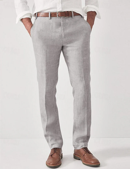 Pantalon Lin Clair Été Homme