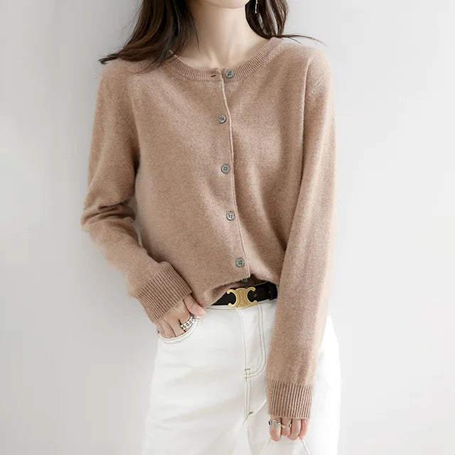 Cardigan Femme Laine Mer Bleu Marine