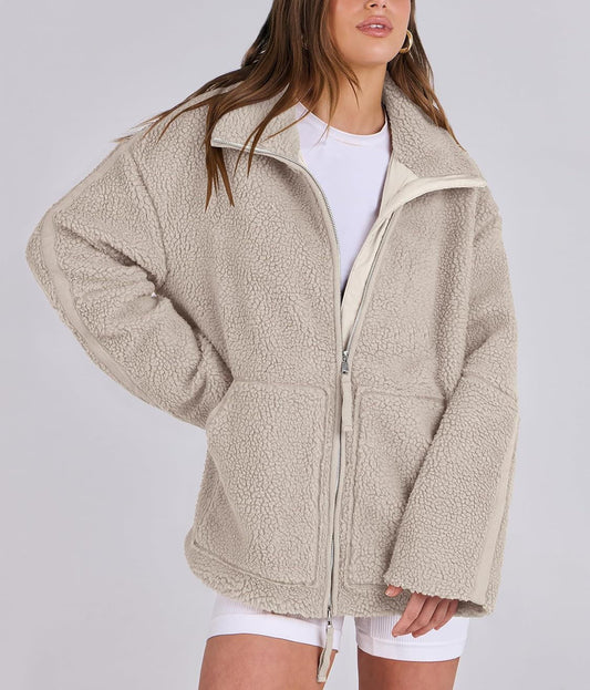 Veste en Peluche Douce pour Femmes à la Mode - luxestyle