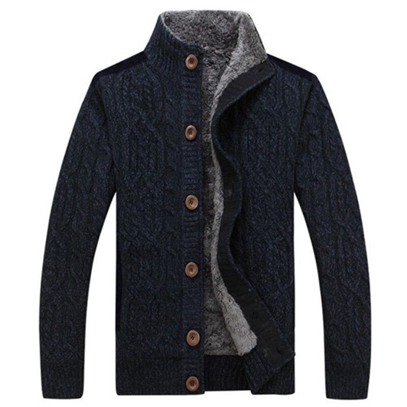 Cardigan Homme Tricoté Épais et Confortable