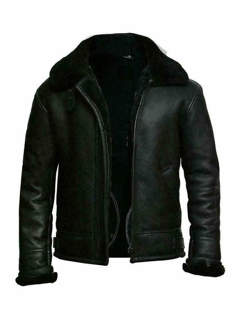 Blouson cuir homme hiver doublure fourrure