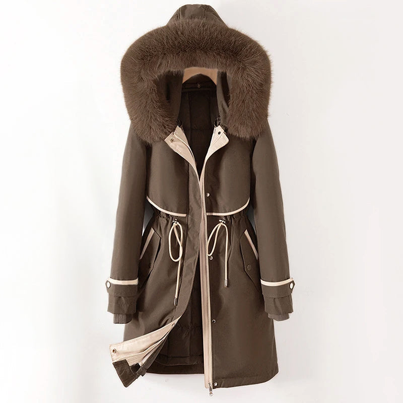 Veste Hiver Douillette pour Femme avec Capuche